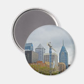 Philadelphia Skyline vom Walk Magnet (Vorderseite/Rückseite)