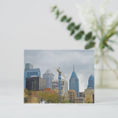 Philadelphia Skyline vom Walk Postkarte (Stehend Vorderseite)