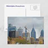 Philadelphia Skyline vom Walk Postkarte (Vorne/Hinten)
