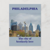 Philadelphia Skyline vom Walk Postkarte (Vorderseite)