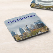 Philadelphia Skyline vom Walk Untersetzer (Linke Seite)