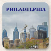 Philadelphia Skyline vom Walk Untersetzer (Vorderseite)