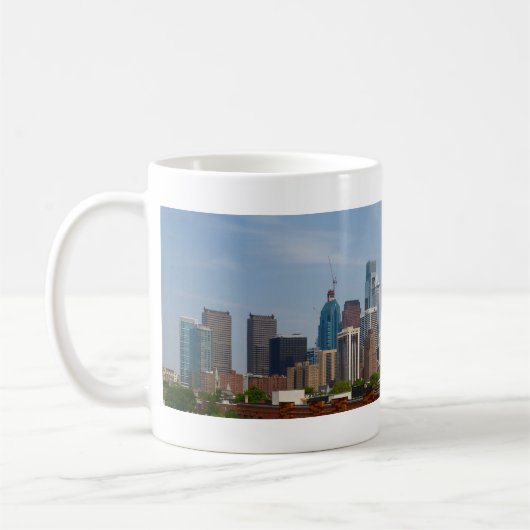 Philadelphia-Skyline von Südphiladelphia Kaffeetasse (Links)