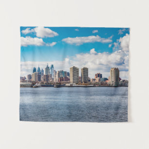 Philadelphia Skyline Wandteppich