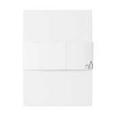 Philadelphia Skyline Wedding | Einladungsbanderole (Rückseitenbeispiel)