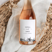 Philadelphia Skyline Weinetikett