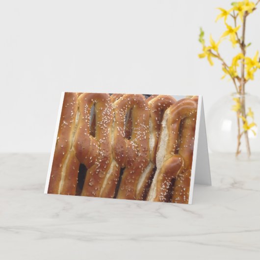 Philadelphia Soft Pretzels Karte (Gelbe Blume)