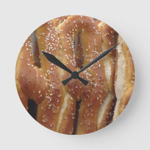 Philadelphia Soft Pretzels Runde Wanduhr