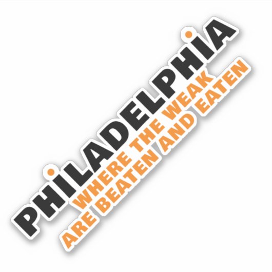 PHILADELPHIA SPORTS AUFKLEBER (Vorderseite)