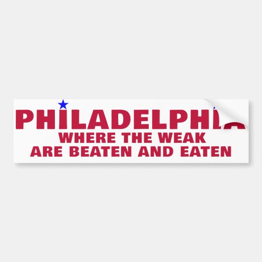 PHILADELPHIA SPORTS AUTOAUFKLEBER (Vorne)