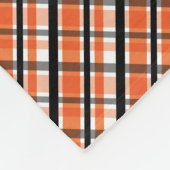 Philadelphia Sports Fan Orange Schwarz-weiß Karier Fleecedecke (Ecke)