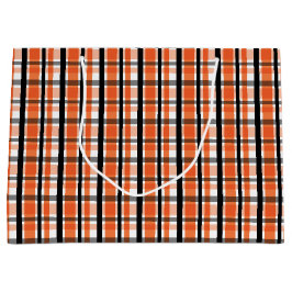 Philadelphia Sports Fan Orange Schwarz-weiß Karier Große Geschenktüte