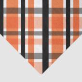 Philadelphia Sports Fan Orange Schwarz-weiß Karier Seidenpapier (Detail)