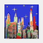 Philadelphia Starry Night Magnet (Vorne)