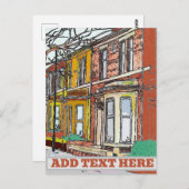 Philadelphia Street Postkarte (Vorne/Hinten)