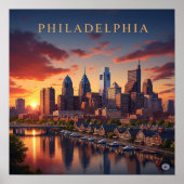 Philadelphia Sunset Poster (Vorne)