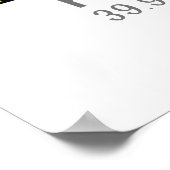 Philadelphia Sunset Skyline Map Koordinaten Poster (Ecke)