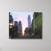 Philadelphia Sunset Wrapped Canvas Picture Leinwanddruck (Vorderseite)