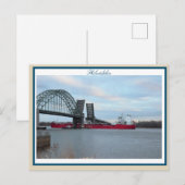 Philadelphia Tacony-Palmyra Bridge Opening Postkarte (Vorne/Hinten)