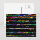 Philadelphia Text Design I Postkarte (Vorne/Hinten)