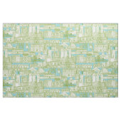 Philadelphia Toile Aqua Olive Stoff (Fat Quarter (45,7 x 55,9 cm))