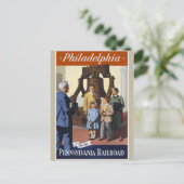 Philadelphia Travel Postkarte (Stehend Vorderseite)