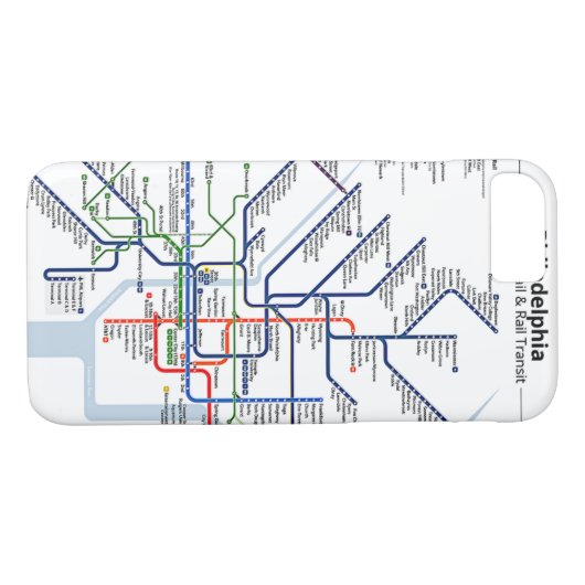 Philadelphia-U-Bahn-Fall Case-Mate iPhone Hülle (Rückseite (Horizontal))