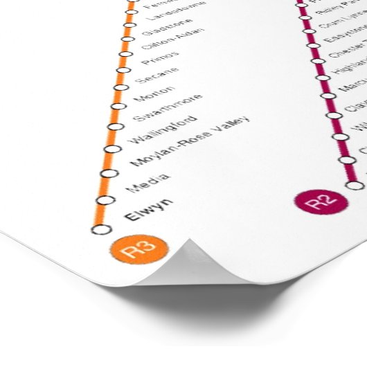 Philadelphia U-Bahn-Poster Poster (Ecke)