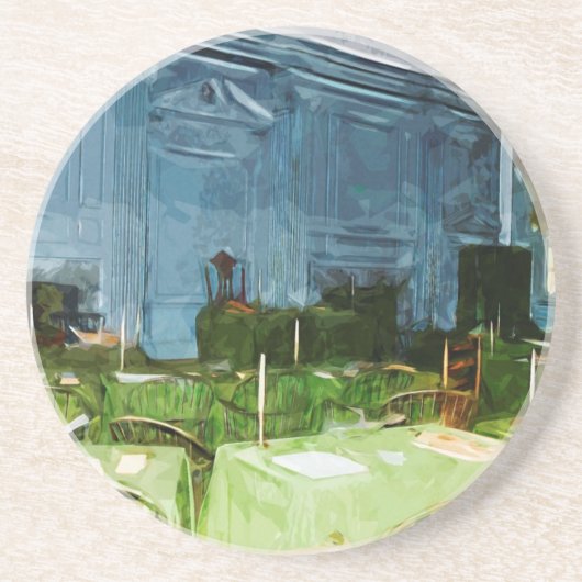 Philadelphia-Unabhängigkeit Hall abstrakt Getränkeuntersetzer (Vorne)