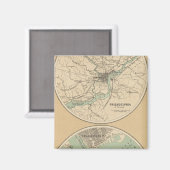 Philadelphia und Boston Magnet (Vorderseite/Rückseite)