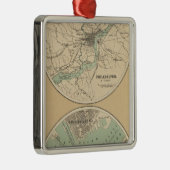 Philadelphia und Boston Silbernes Ornament (Rechts)