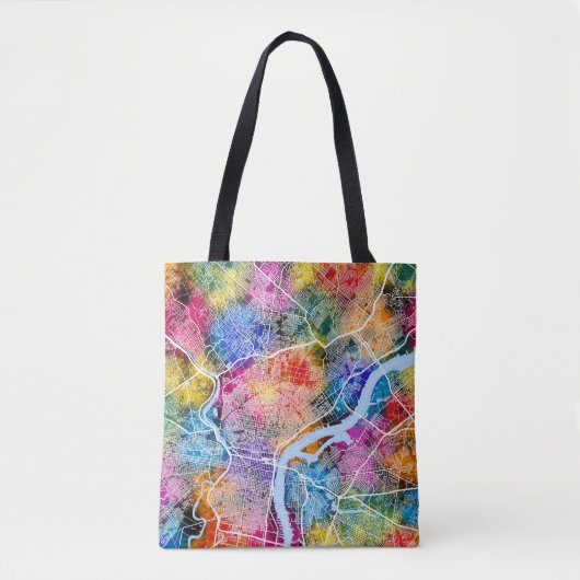 Philadelphia USA City Map Tasche (Vorderseite)