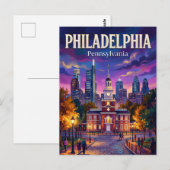 Philadelphia USA Postkarte (Vorne/Hinten)