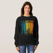 Philadelphia Usa Retro Vintag Sunset Skyline Phil Sweatshirt (Vorne ganz)