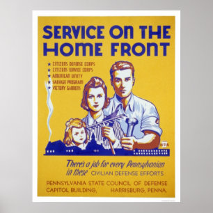 Philadelphia-Verteidigung - Service an der Poster