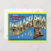 Philadelphia Vintag Grußkarte Postkarte (Vorne/Hinten)