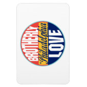 Philadelphia Vintag Label Magnet (Vertikal)