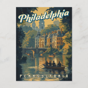 Philadelphia - Vintage Pennsylvania  Postkarte