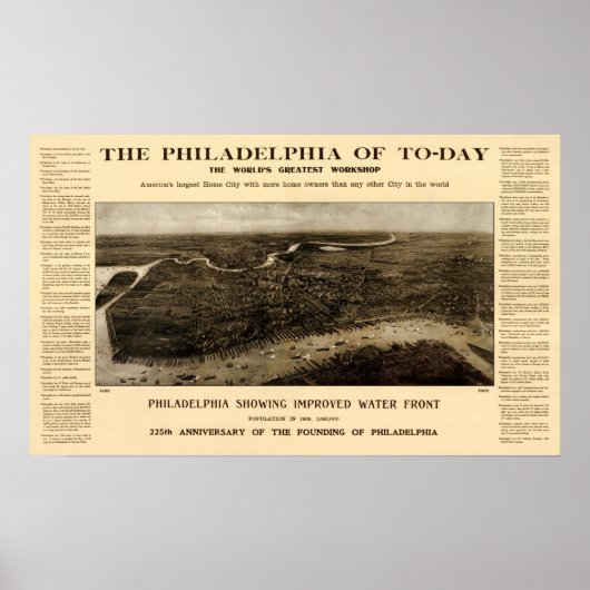 Philadelphia von heute - 1908 poster (Vorne)