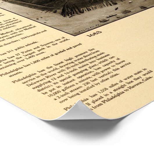 Philadelphia von heute - 1908 poster (Ecke)