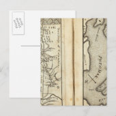 Philadelphia - Washington Road Map 2 Postkarte (Vorne/Hinten)