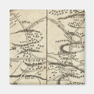 Philadelphia - Washington Road Map Magnet