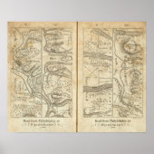 Philadelphia - Washington Road Map Poster (Vorne)