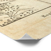 Philadelphia - Washington Road Map Poster (Ecke)