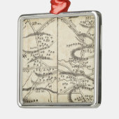 Philadelphia - Washington Road Map Silbernes Ornament (Links)