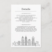 Philadelphia Wedding | Gästebuch Begleitkarte (Vorderseite)