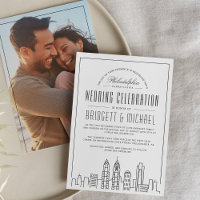 Philadelphia Wedding | Modern Deko City Skyline