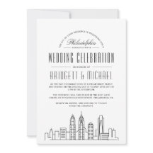 Philadelphia Wedding | Modern Deko City Skyline