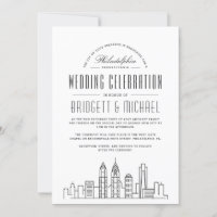 Philadelphia Wedding | Modern Deko City Skyline