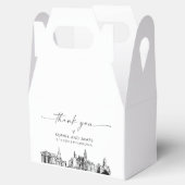 Philadelphia Wedding Personalisiert Favor Box Geschenkschachtel (Geöffnet)